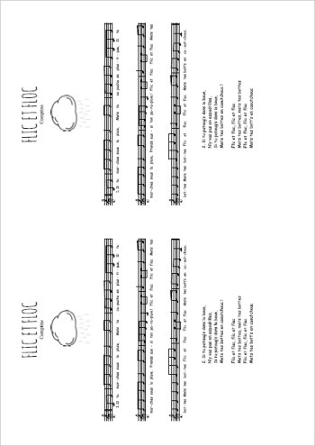 Flic et floc Partition gratuite
